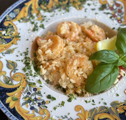 Risotto con gamberi